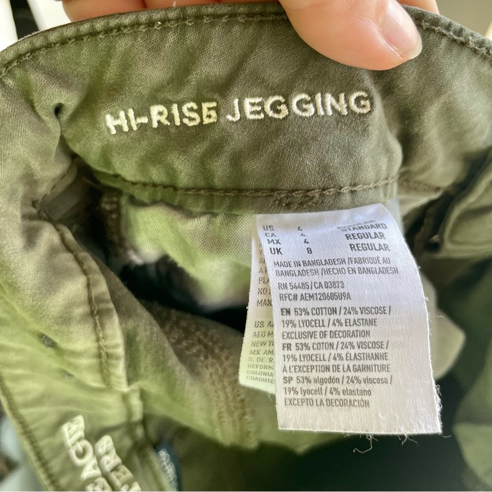 AE Green Hi Rise Jegging - Picture 3 of 4